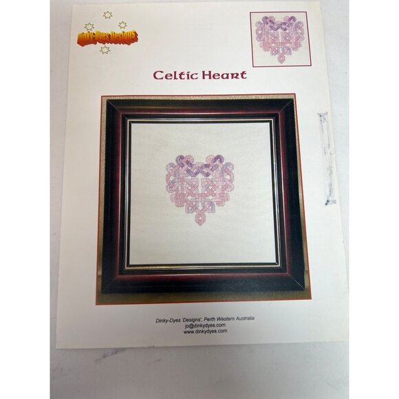 Celtic Heart Cross StitchPattern By Dinky-Dyes - Picture 1 of 3